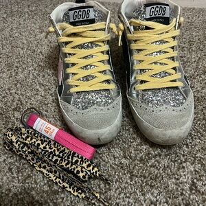 Golden goose sneakers-glitter and yellow